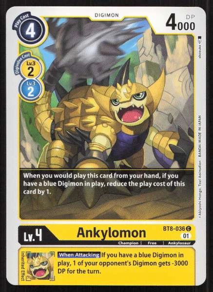 Ankylomon - New Awakening #BT8-036