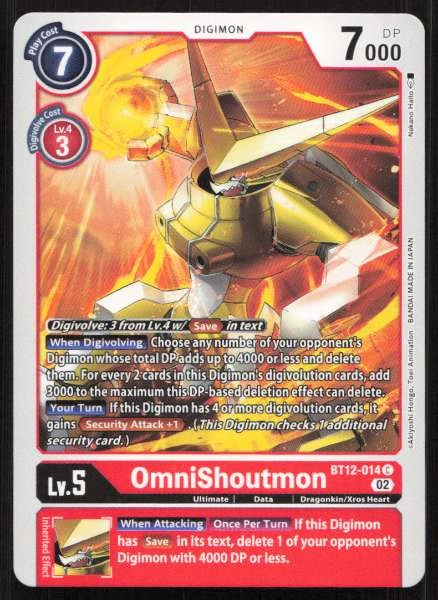 OmniShoutmon - Across Time #BT12-014