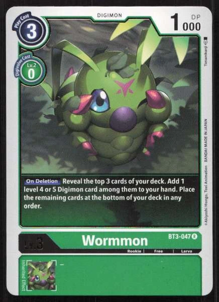 Wormmon - Across Time, Release Special Booster 1.5 #BT3-047