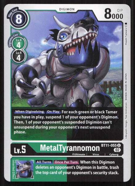 MetalTyrannomon - Dimensional Phase #BT11-055