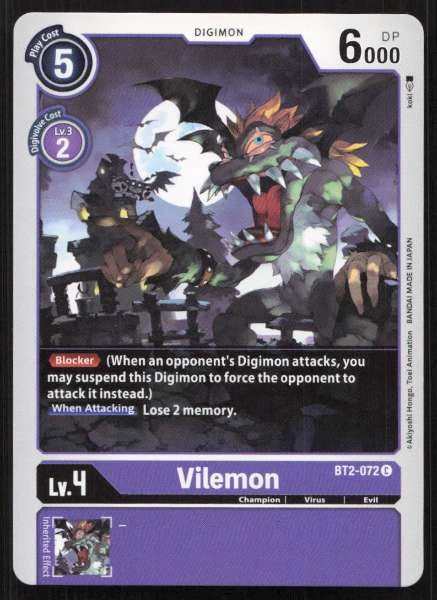 Vilemon - Release Special Booster 1.0 #BT2-072