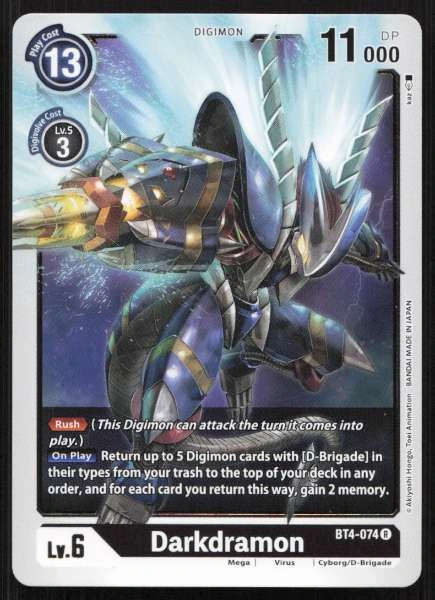 Darkdramon - Great Legend #BT4-074