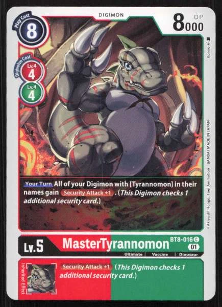 MasterTyrannomon - New Awakening #BT8-016