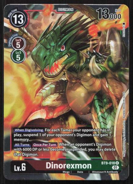 Dinorexmon - X Record, Next Adventure #BT9-018