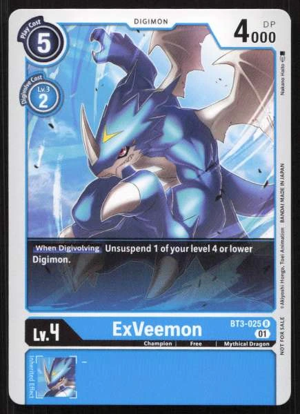ExVeemon - Release Special Booster 1.5 #BT3-025