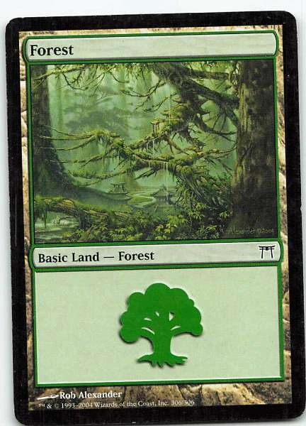 Forest - Revised Edition, Champions of Kamigawa, Mirrodin, Ravnica: City of Guilds #306/306