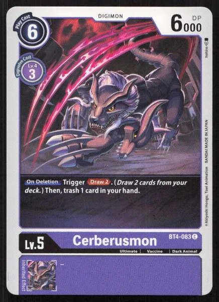 Cerberusmon - Great Legend #BT4-083