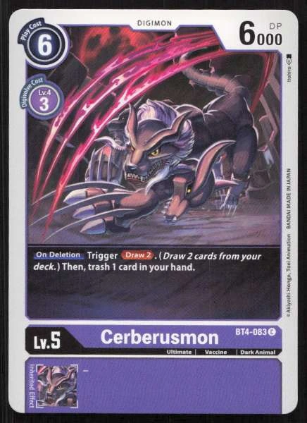 Cerberusmon - Great Legend #BT4-083
