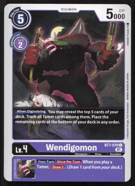 Wendigomon - Next Adventure #BT7-070