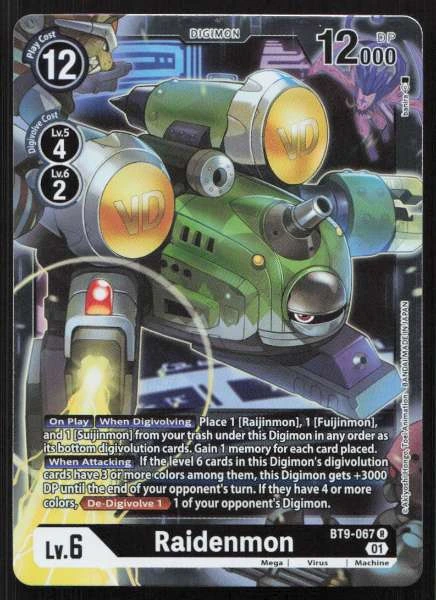 Raidenmon - X Record #BT9-067