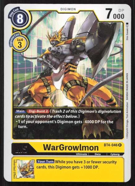 WarGrowlmon - Great Legend #BT4-046