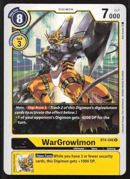 WarGrowlmon - Great Legend #BT4-046