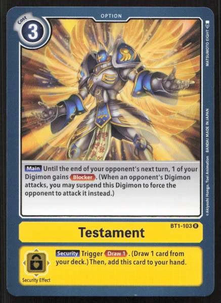 Testament - Release Special Booster #BT1-103