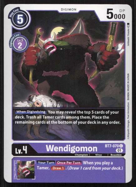 Wendigomon - Next Adventure #BT7-070