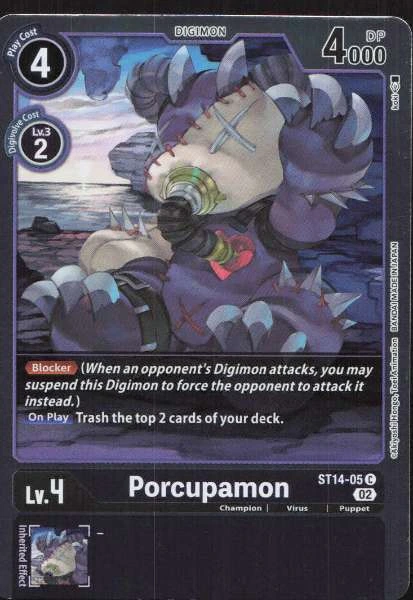 Porcupamon - Beelzemon Advanced Deck #ST14-05