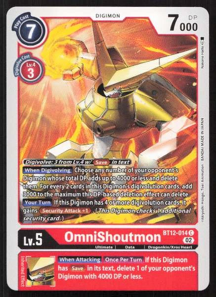 OmniShoutmon - Across Time #BT12-014