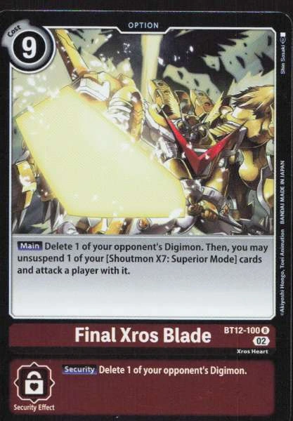 Final Xros Blade - Across Time #BT12-100