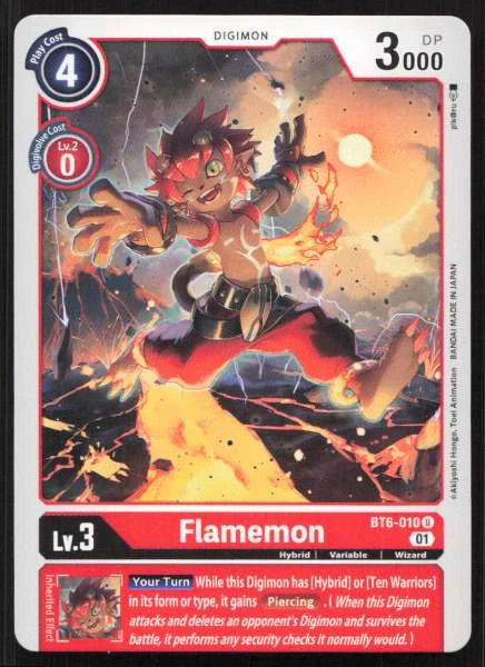 Flamemon - Double Diamond, Next Adventure, Across Time #BT6-010